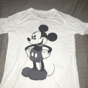 Disney Black and White Mickey Mouse Size S Tee